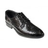 Pantofi barbati eleganti din piele naturala Negru Croco GKR4CRN, Lucianis style