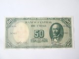 Chile 50 Pesos/5 Centimos de Escudos 1960 UNC,bancnota din imagini la cel mai mic preț