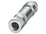 Conector M8 Ecranat cu 3 Pini - 4A, 48V, IP67