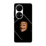Husa compatibila cu Huawei P40 model Anonymous mask, Silicon, TPU, Viceversa, Transparent, Carcasa