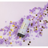 Tun de Confetti, Cyrax, Best Wishes 11 x 4 cm, Model Buline din Hartie si Folie, Mov