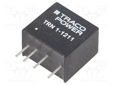 Convertor DC/DC TRACO POWER TRN 1W 9-18V la 5V 200mA SIP foto