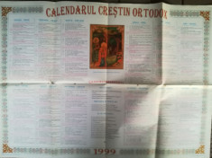 Calendar cre?tin ortodox 1999 foto