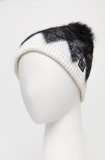 Granadilla Căciulă din amestec de l&acirc;nă culoarea negru, din tricot gros