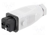 Conector dreptunghiular ST mufă mamă PIN 2 cositorit IP54 HIRSCHMANN
