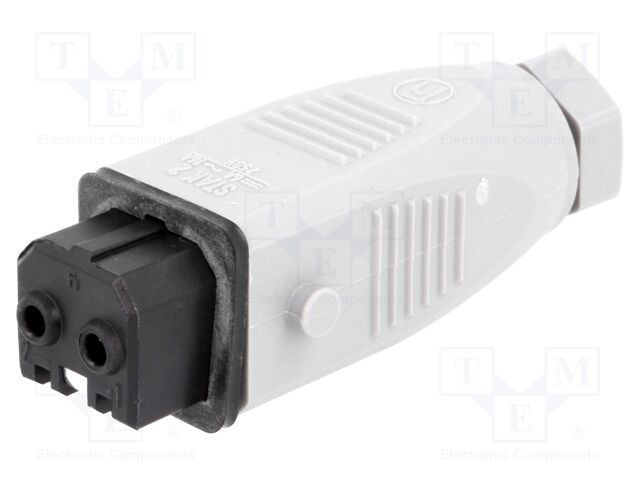 Conector dreptunghiular ST mufă mamă PIN 2 cositorit IP54 HIRSCHMANN
