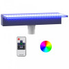Deversor de cascadă cu LED-uri RGB, acrilic, 45 cm