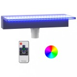 Deversor de cascada cu LED-uri RGB, acrilic, 45 cm
