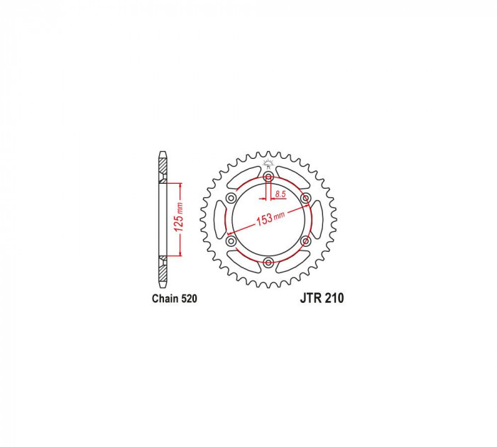 MBS Pinion spate Z48 SC - Self Cleaning Lightweight Rear, Cod Produs: JTR21048SC