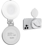 Lumina circulara, TELESIN S5-BGD-01, atasare magnetica, pentru selfie, video, Zoom, compatibila iPhone, Samsung, Huawei, Google Pixel