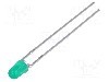 Dioda LED, 3mm, verde, 4,2mcd, 10mA, 1,5...2,7V, BROADCOM (AVAGO) - HLMP-1503-D0000