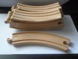 Bnk jc - Linii de lemn curbe - compatibile Thomas - set 8 bucati - IKEA