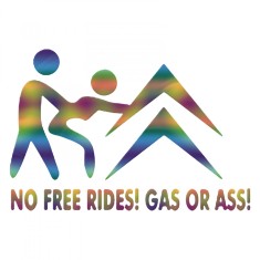 Sticker Auto , zCitroen No Free Rides Gas Or Ass, , Autocolant Personalizat cu Mesaj Scurt