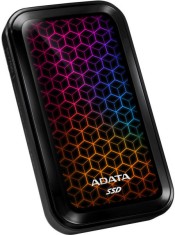SSD. extern ADATA SE770G, 512GB, USB 3.2 Type-C, R/W: 1000/800 MB/s, negru, &amp;quot;ASE770G-512GU32G2B&amp;quot; (timbru verde 0.18 lei) foto
