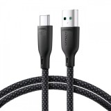 Cablu Date si Incarcare USB-A - USB-C Joyroom Multi-Color S-A34, 100W, 1m, Negru