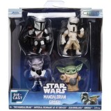 JADA STAR WARS MANDALORIAN SI GROGU SET 4 FIGURINE METALICE 4CM