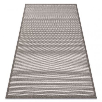 Covor SISAL BORDERO 2907 țesute plate taupe / cremă , 80x150 cm foto