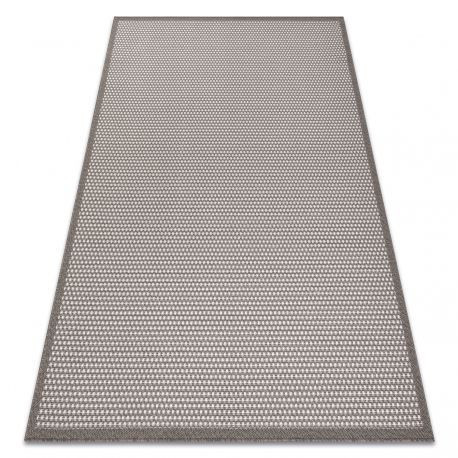 Covor SISAL BORDERO 2907 țesute plate taupe / cremă , 80x150 cm
