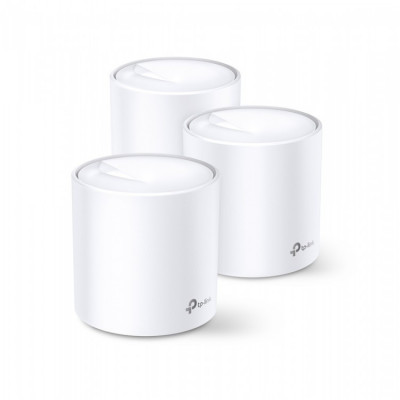 Router wireless mesh TP-Link Deco X60, 3 Dispozitive, 3000 Mbps, WiFi 6 foto