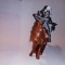 bnk jc Cavaler medieval turc calare - copie dupa Britains - blanc