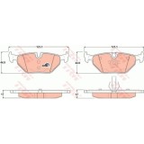 Placute frana Bmw Seria 3, 1990-1998, Z1, 1988-1991, Z4, 2003-2009, Rover/Mg 75 Tourer, 2001-2006, Mg Zt- T, 2001-2005, Saab 9-5, 199, TRW