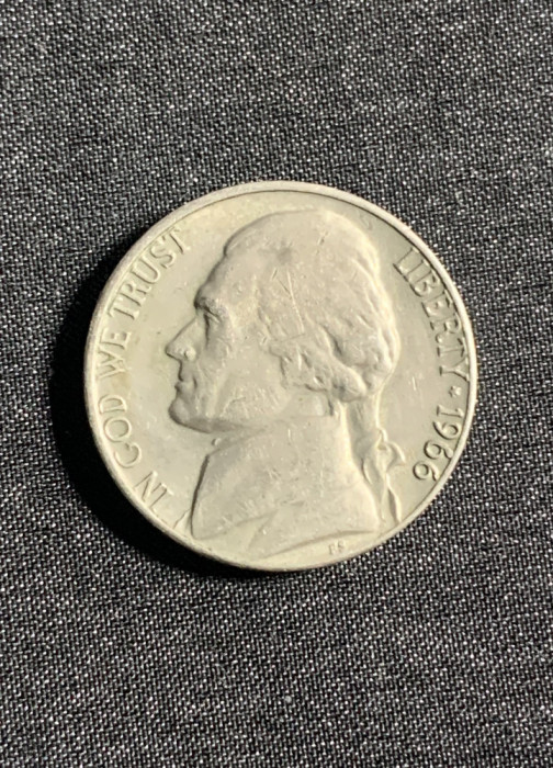 Moneda five cents 1966 USA