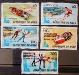 Niger 1979 sport Jocurile olimpice Lake Placid 80 cu supratipar serie 5v. neștampilata