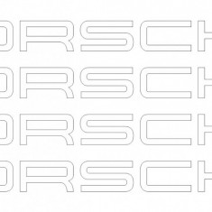 Set 4 Buc Sticker Etriere Porsche Alb SM-MPOR1