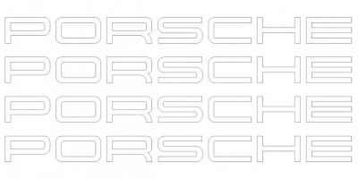 Set 4 Buc Sticker Etriere Porsche Alb SM-MPOR1 foto