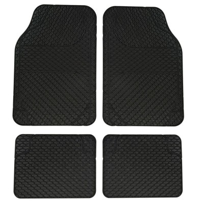 Set covorase auto universale Drena 4 Gran Pree, PVC, ajustabile, negru, 4 bucati foto