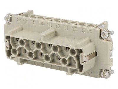 Conector HDC Inserturi Contact Mamă 16 PIN 16 PE foto