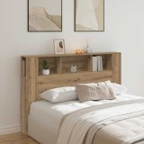 vidaXL Tăblie pat dulap stejar artizanal 160x18,5x103,5 cm lemn