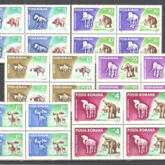 Romania.1966 Animale preistorice bloc 4 ZR.263