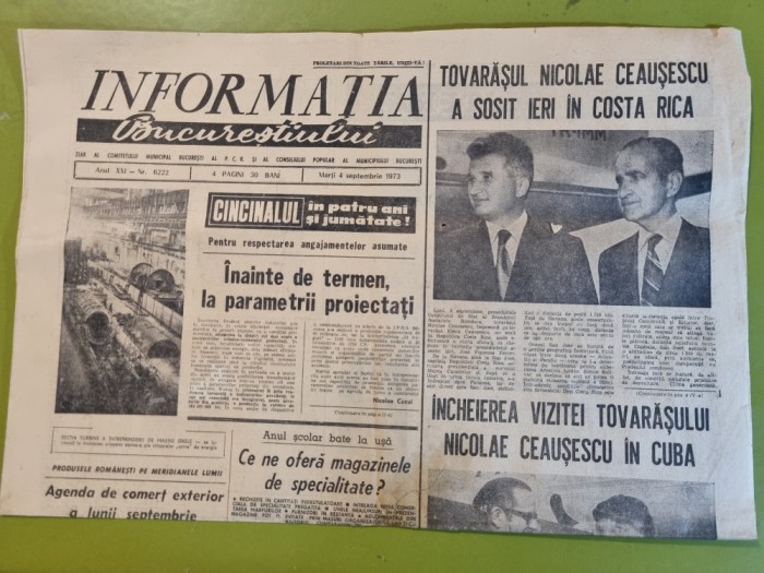 informatia bucurestiului 4 septembrie 1973-cartierul drumul taberei