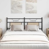 vidaXL Tăblie de pat de schimburi Stejar Sonoma 140 cm Lemn prelucrat și oțel 4106825