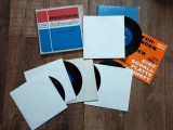 Set box 5 discuri vinil mici cu lectii de limba germana - Deutsch intensiv, Litera , anii 80 DDR