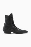Converse teniși de piele Chuck 70 De Luxe Pointed culoarea negru, A13014C