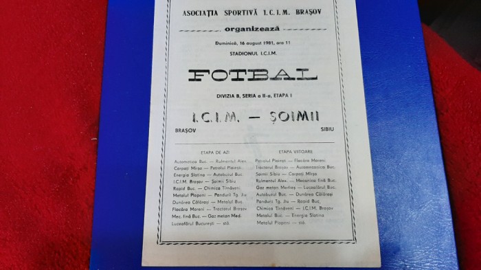 program ICIM Brasov - Soimii Sibiu