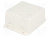 Carcasa ABS, 80.6mmx80mmx43.5mm, GAINTA - NUB808043WH
