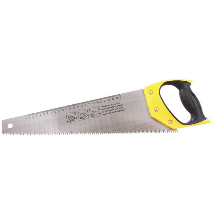 Fierastrau de mana cu maner din plastic, 450 mm