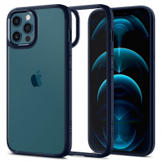 Husa Spigen Ultra Hybrid pentru Apple iPhone 12/12 Pro Albastru Marin