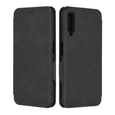 Husa pentru Samsung Galaxy A7 2018 Techsuit Safe Wallet Plus, Black foto