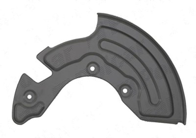 Protectie stropire disc frana Audi A4 (B5), 11.1994-09.2001, fata, Stanga, metal foto