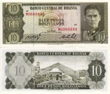 BOLIVIA 10 pesos bolivianos 1962 UNC!!!