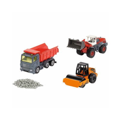 Set masinute de constructii drumuri, Siku 6329 foto