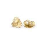 Inchizatoare din Aur 14K pentru Cercei, tip Fluturas, 5mm, pentru Tija 0.66&ndash;0.76mm