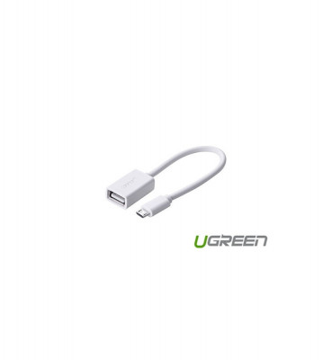 Cablu Micro USB la USB 2.0 cu functie OTG-Culoare Alb foto