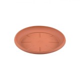 Farfurie Ghiveci Flori, Plastic, Diametru 17cm, &Icirc;nălțime 2.5cm, Culoare Teracotă, Oem