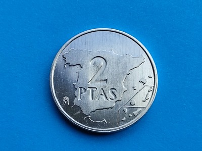 2 Pesetas 1984 Spania-UNC foto