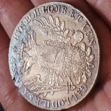 Austria Taler 1818 B , argint 27,54 grame , ciupita pe margine
